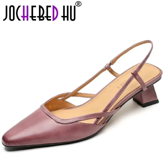 【JOCHEBED HU】 marque faite à la main en cuir véritable chaussures respirantes et confortables femmes