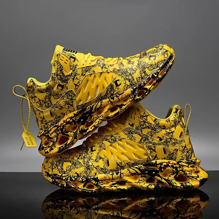 QZHSMY chaussures haut de gamme Graffiti hommes