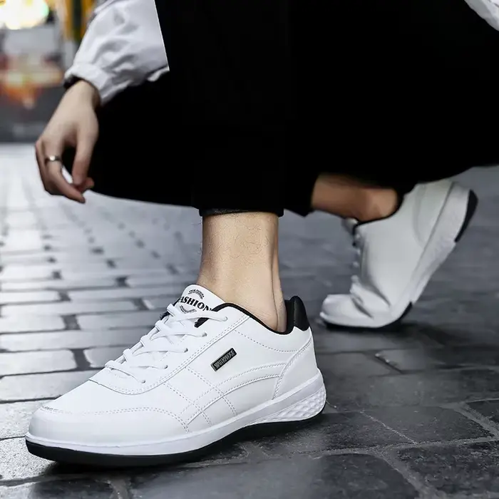 Baskets en cuir pour hommes