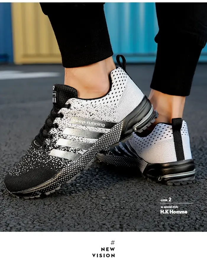 Casaul Sneaker mocassins respirant course marche femmes Tennis chaussures de sport de plein air hommes luxe mode formateur athlétique