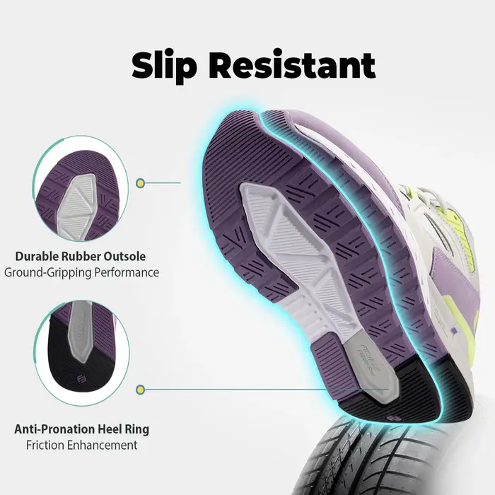 Chaussures de marche Extra larges pour femmes baskets légères à large largeur pour pied plat fasciite plantaire