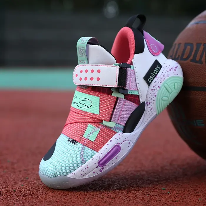 Chaussures de basket-ball légères pour enfants, chaussures de sport pour enfants, baskets d'extérieur pour garçons et filles, non ald, nouvelle marque