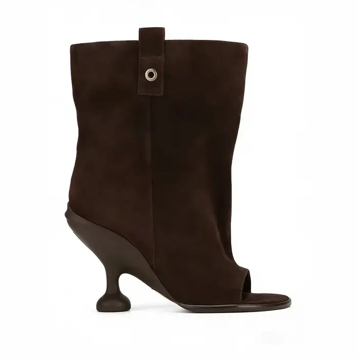 Nouvelles Bottes Courtes à Bout Rond et Large pour le Printemps et l'Été