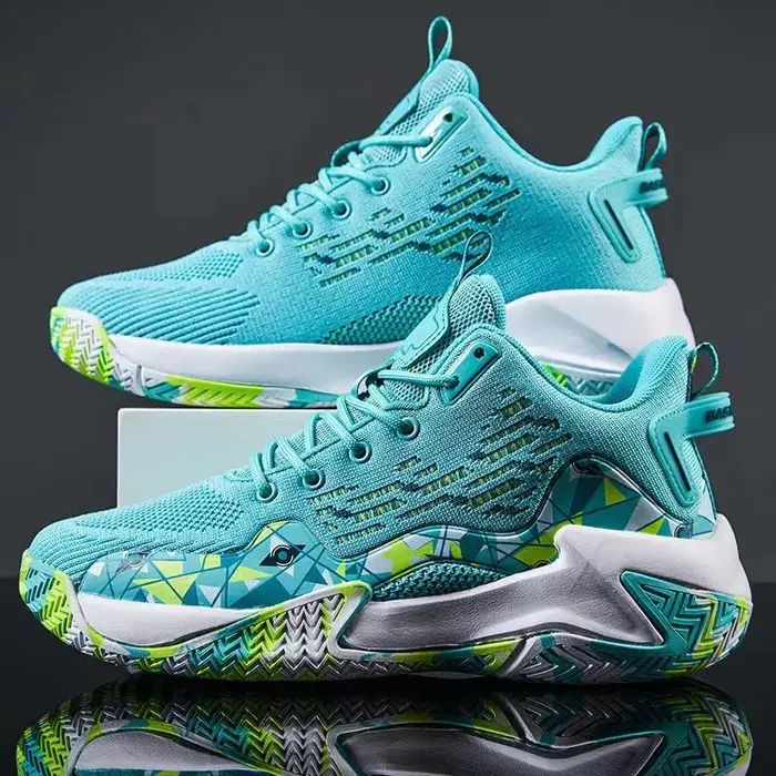 Chaussures de basket-ball pour hommes, respirantes, antidérapantes, portables, de haute qualité, pou