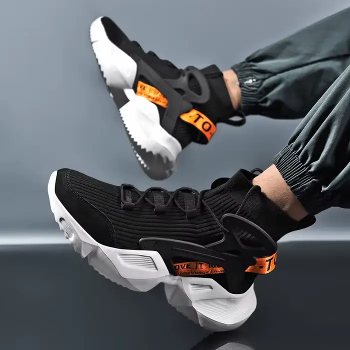 Baskets légères respirantes à semelle épaisse pour homme, chaussures de sport, de marche, décontract
