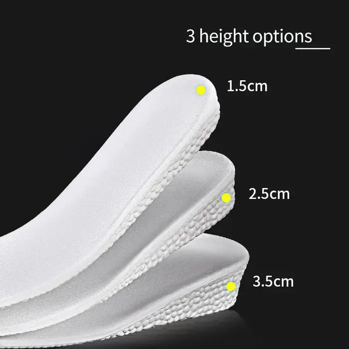 Popcor-Semelle intérieure de chaussure unisexe, mousse à mémoire de forme, respirante, rehaussante,