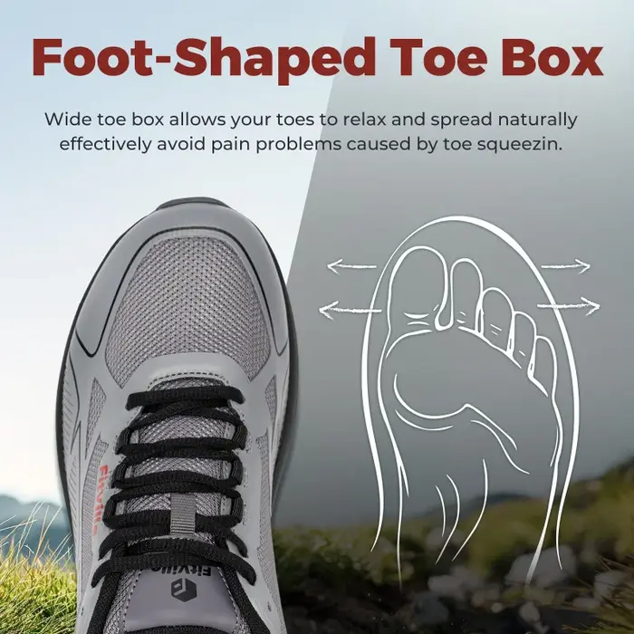 Chaussures pour hommes chaussures de course de fond antidérapantes confortables respirantes pour les personnes avec pieds gonflés avec baskets de soutien de la voûte plantaire