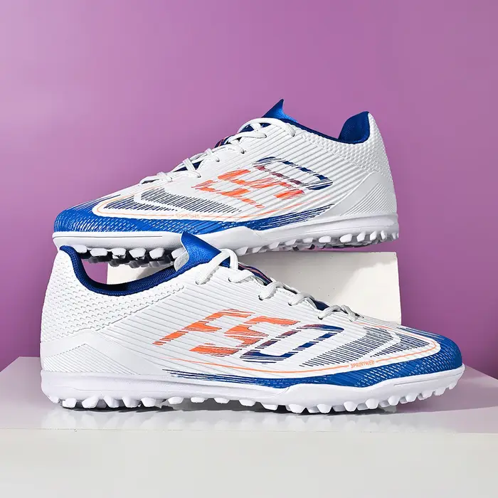 Chaussures de football professionnelles pour hommes TF à crampons cassés