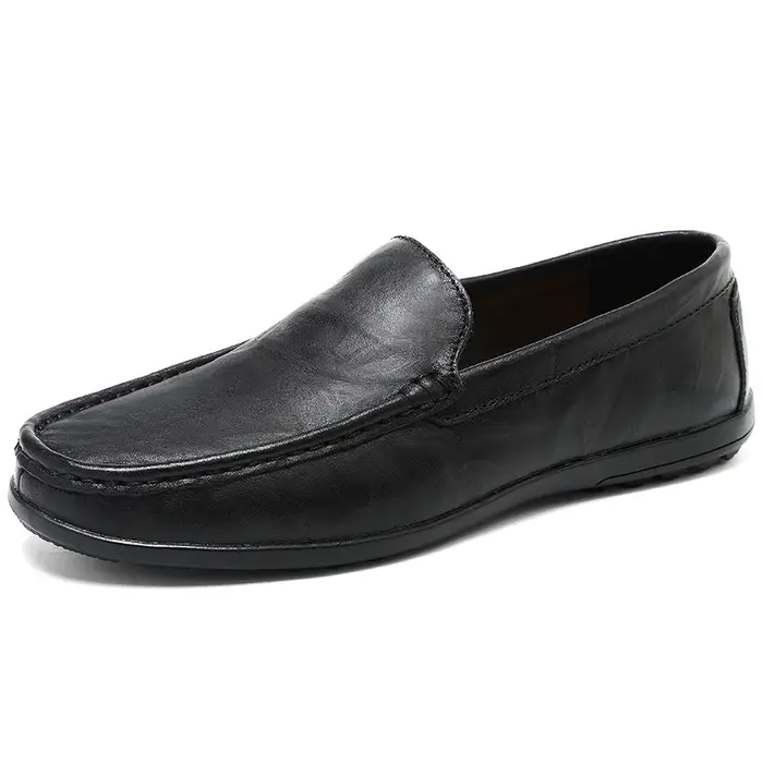 Chaussures de conduite décontractées en cuir pour hommes, respirantes, imperméables, anti-odeur, ant
