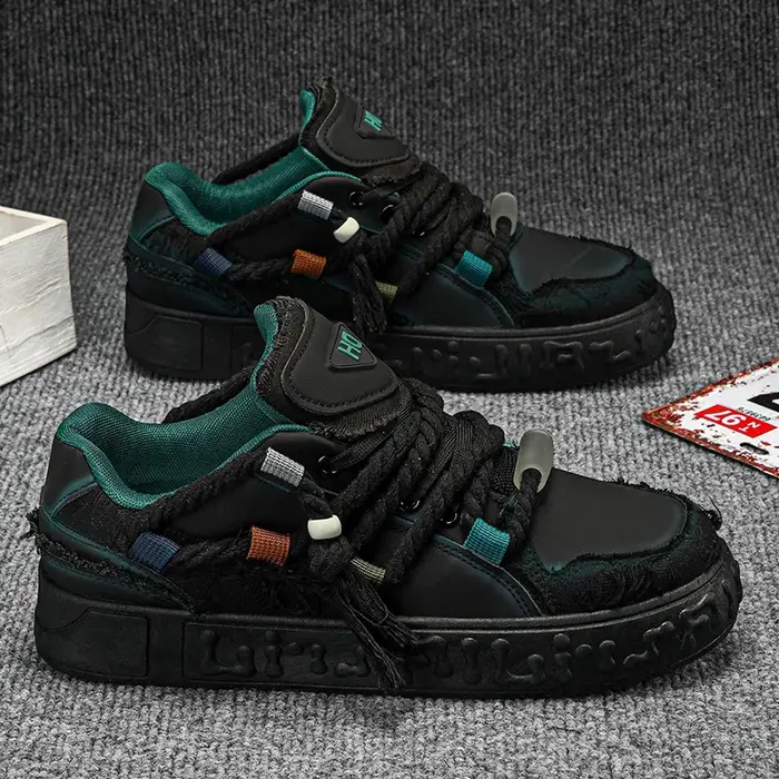 Nouvelle Arrivée - Baskets de Sport Designer pour Homme - Chaussures de Mode Urbaine Graffiti Personnalisées - Baskets Fantaisie Hip Hop pour Skateboard