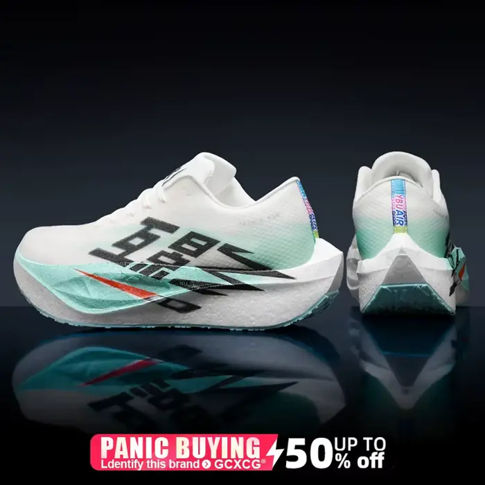 Chaussures de course pour hommes, baskets de sport avec plaque en carbone, respirantes, légères, con