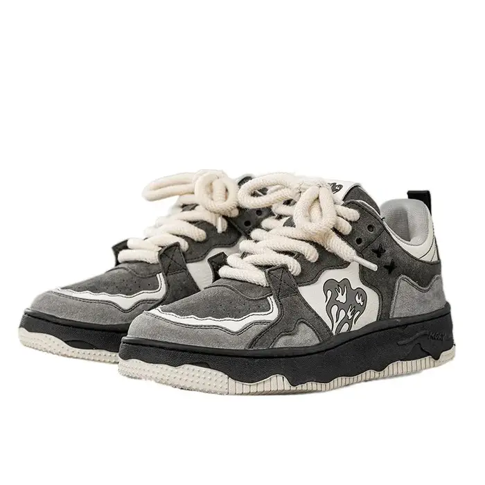 Femmes baskets mode Design flamme couleur mixte chaussures Femme sport loisirs polyvalent