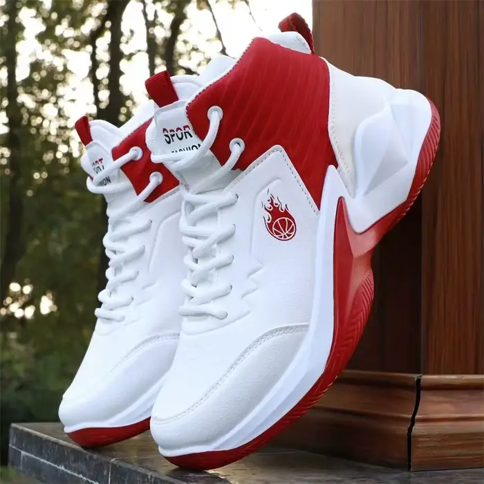 Chaussures de basket-ball pour hommes, baskets hautes, respirantes, antidérapantes, à la mode, pour