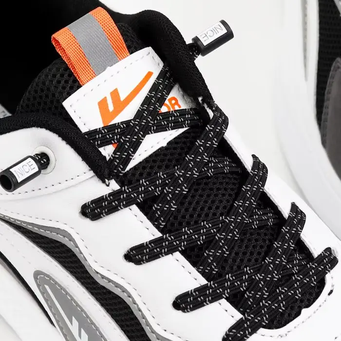 Lacets élastiques réfléchissants sans nœuds, pour chaussures de sport, plates, pour enfants et adult