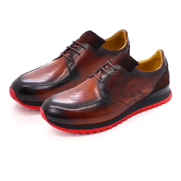 Chaussures en cuir à lacets pour hommes