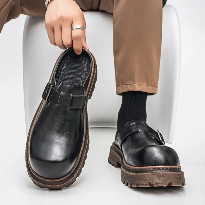 Mules à fond épais pour hommes