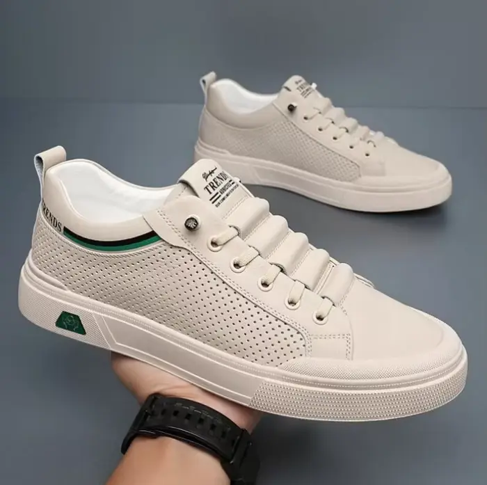 Chaussures décontractées en cuir véritable pour hommes