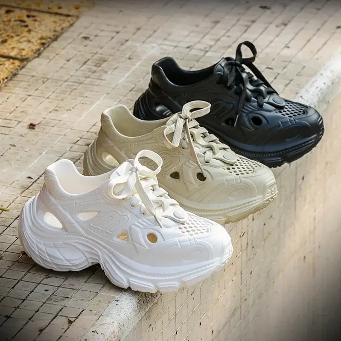 2025 été nouvelle mode respirant grosses baskets femmes EVA antidérapant Wading plate-forme chaussures femme en plein air semelle épaisse chaussure de sport