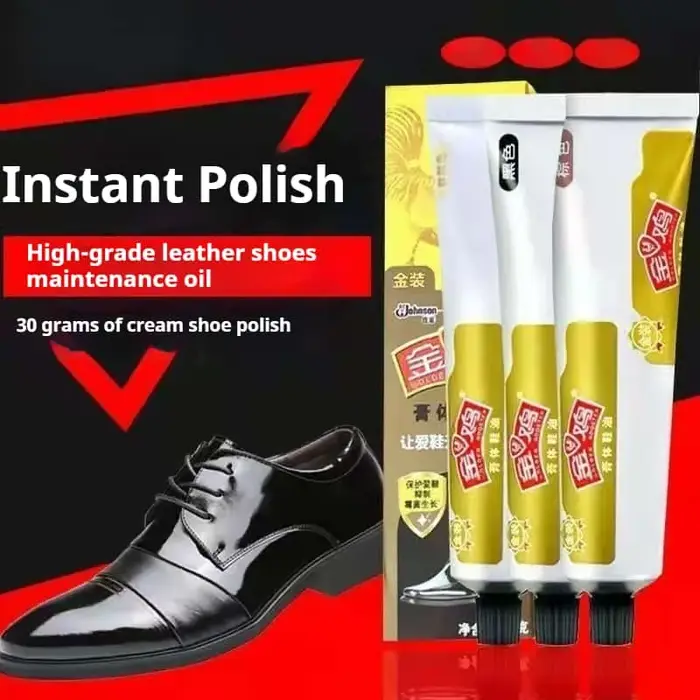Crème d'entretien et d'embellissement pour chaussures en cuir, 30g – Entretien et éclaircissement pour chaussures, vestes, sacs, ceintures, meubles et articles en cuir