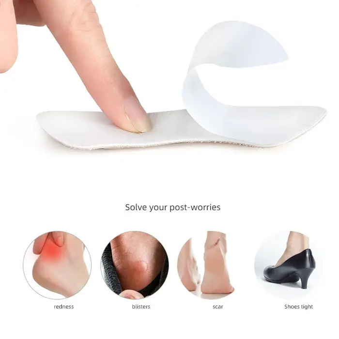 2 paires de coussinets de talon 4D, patchs anti-frottement, coussinets de chaussures, soulagement de