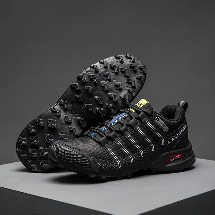 Chaussures de randonnée pour hommes, semelles en caoutchouc, chaussures de sport tout-terrain antidé
