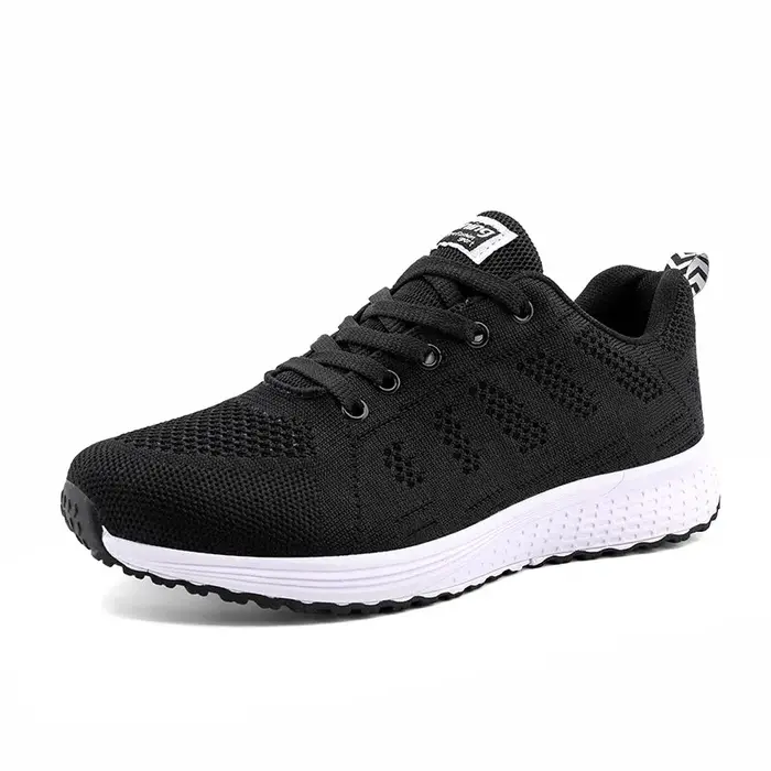Femmes Chaussures Décontractées Mode Respirant Marche Maille FlatShoesSneakers Blanc Femme Chaussure