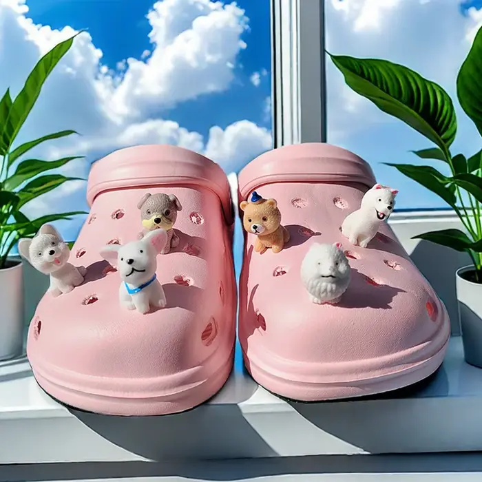 Charms de chaussures chats 3D pour femmes et filles