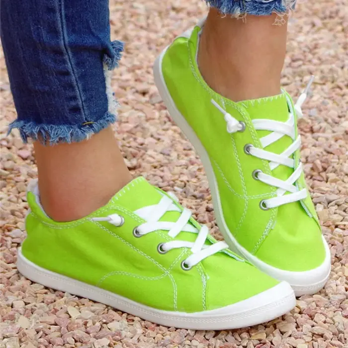 Chaussures basses en toile pour femmes 2026 : Nouvelles semelles intérieures en coton pour un confort optimal