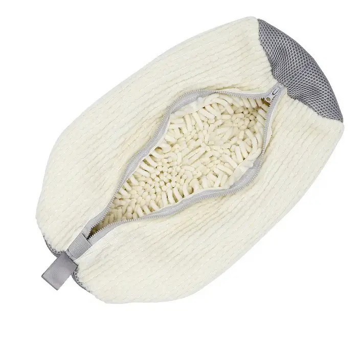 Sac de lavage pour chaussures en microfibre avec fermeture, filet de lavage pour baskets et chaussur
