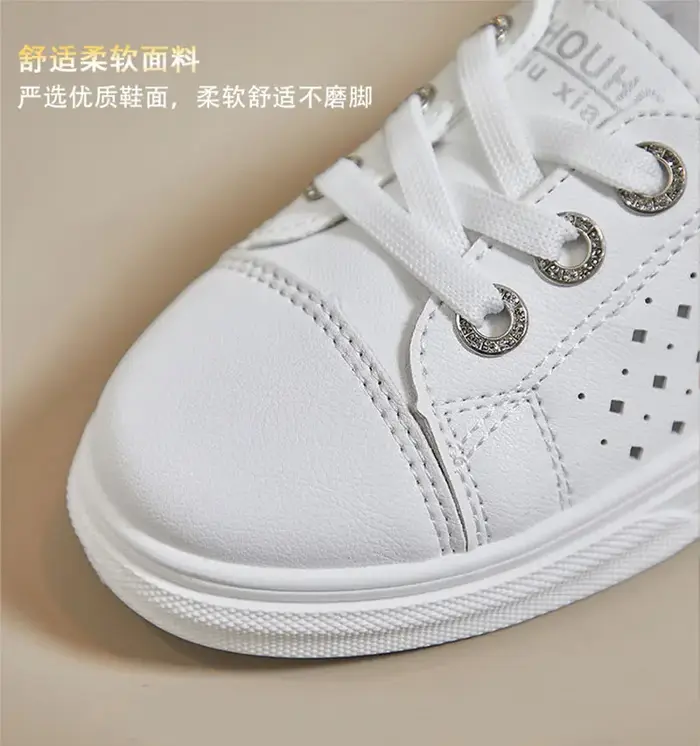 Chaussures plates femmes blanc