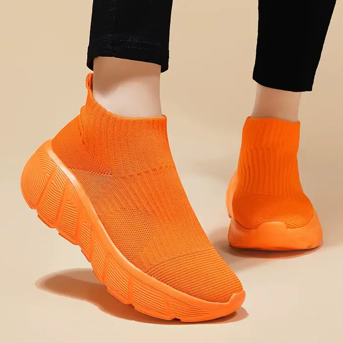 Chaussures de course à plateforme montantes pour hommes et femmes