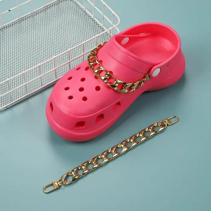 Chaînes de décoration de chaussures détachables pour réutiliser les baskets, breloques de marque de 