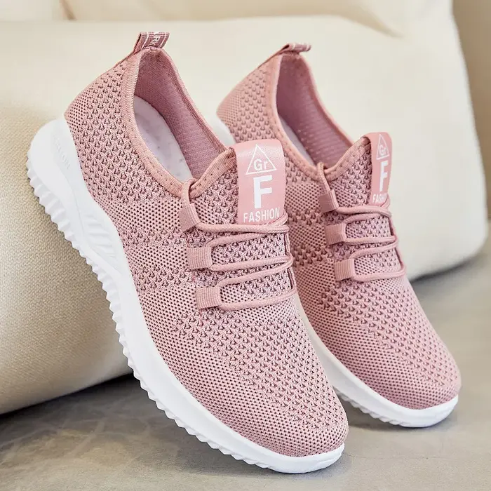 Baskets compensées épaisses pour femmes 2026 - Chaussures décontractées respirantes à coussin d'air pour l'été