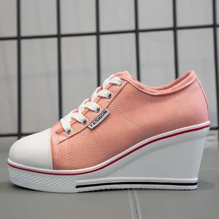 Chaussures femmes nouvelle femme toile compensée vulcaniser