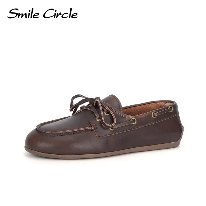 Chaussures Bateau en Cuir group pour Femme, Plates, Style Mocassin Classique, pour RefComfort