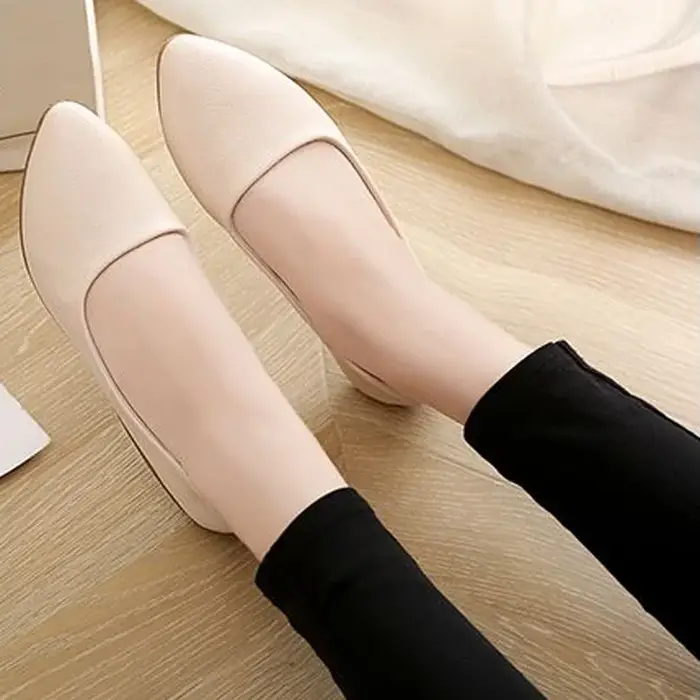 Chaussures Décontractées à Bout Jolie tu et Semelle Plate Souple, Nouvelle Collection pour Femme