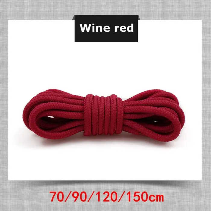 21 couleurs lacets de chaussures ronds Polyester