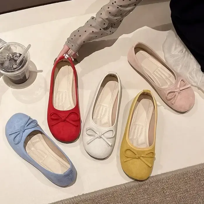 Chaussures plates de luxe 2026 à bout rond
