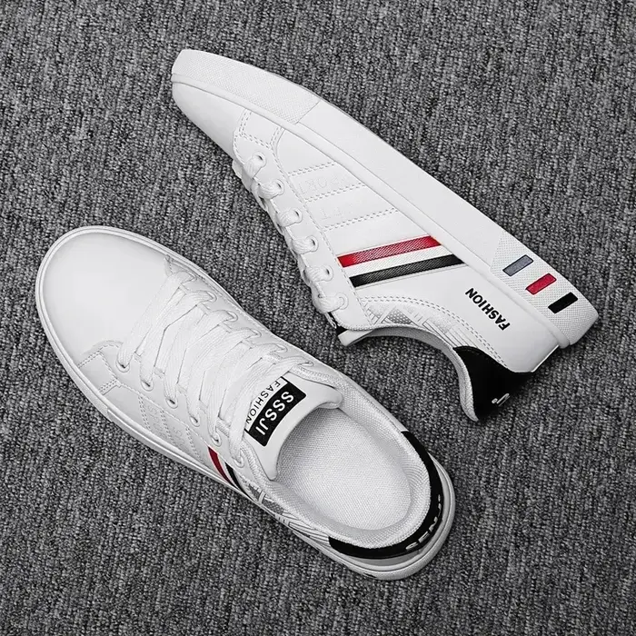 Baskets pour hommes chaussures décontractées blanches