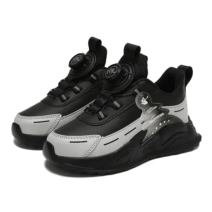 Chaussures de course en cuir imperméables et antidérapantes pour garçons, baskets de marche conforta