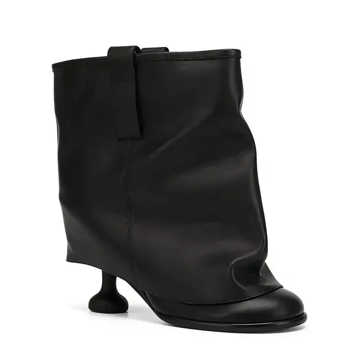 Nouvelles Bottes Courtes à Bout Rond et Large pour le Printemps et l'Été