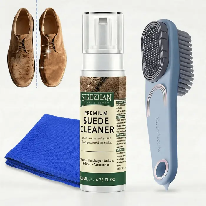Kit de Nettoyage pour Chaussures en Daim et Nubuck – Mousse Nettoyante
