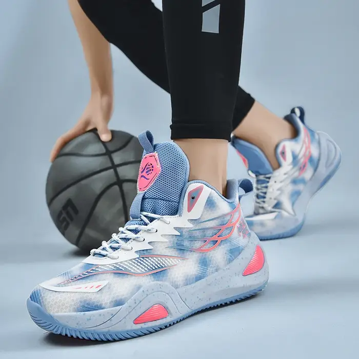 Chaussures de basket-ball pour hommes et femmes, baskets athlétiques unisexes pour l'extérieur, respirantes, légères, antidérapantes, de haute qualité