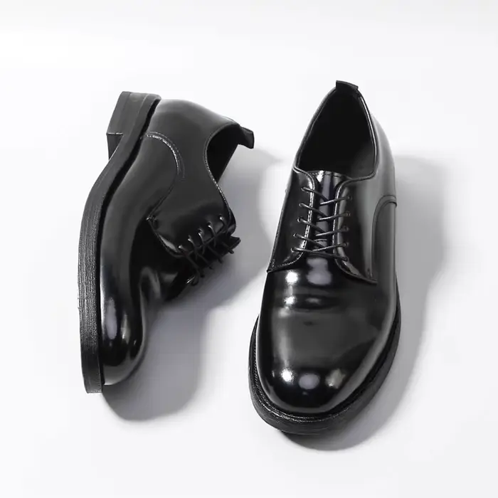 Chaussures Oxford de luxe en cuir de cheval pour hommes-chaussures habillées Goodyear Welt fabriquées à la main pour