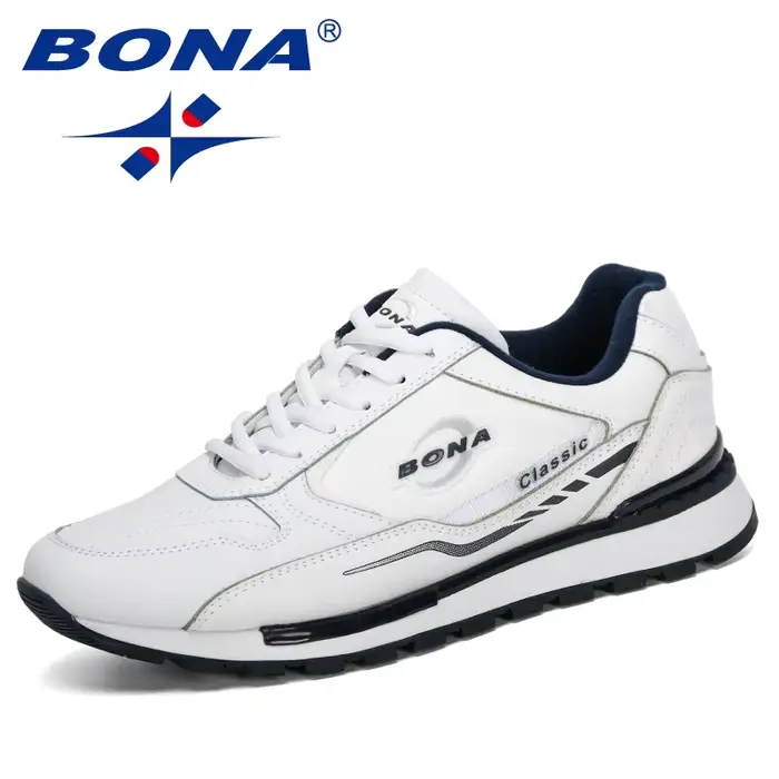 BONA-Baskets en Cuir NuSO k pour Homme, Chaussures d'Extérieur Décontractées, Nouvelle Collection