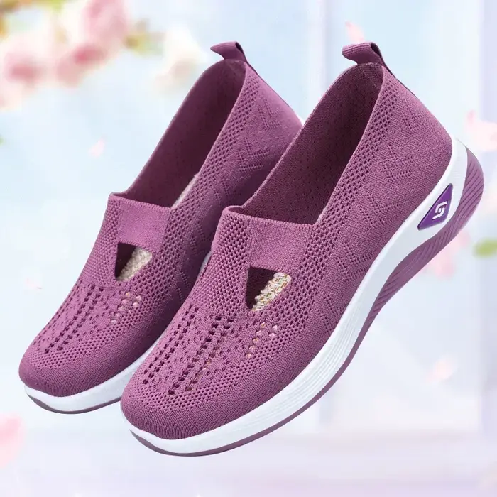 ​ Chaussures pour femmes été 2025 espadrilles décontractées respirant sans lacet