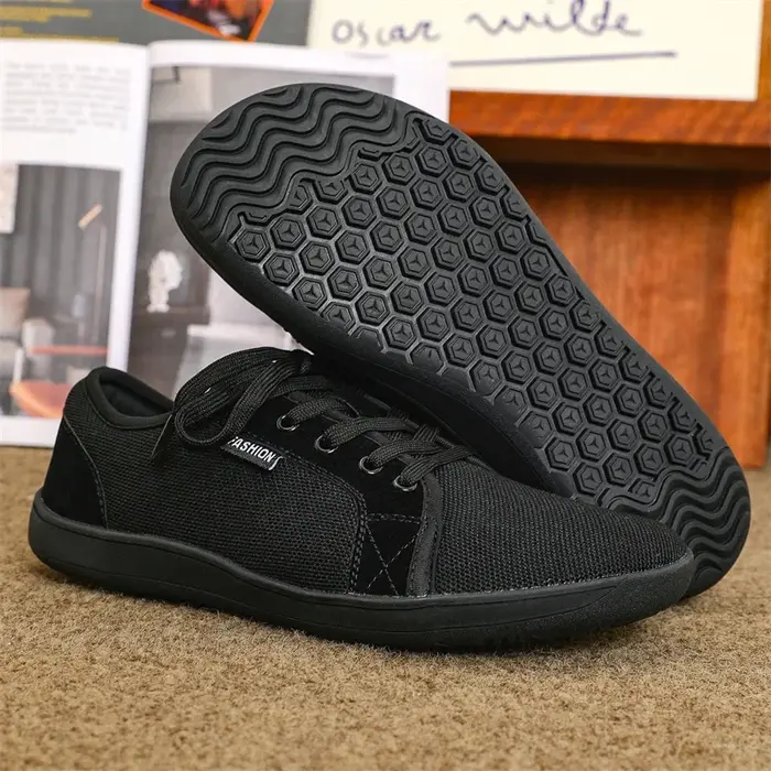 Chaussures bateau de marche pour hommes et femmes, chaussures pieds nus en toile et maille, Version