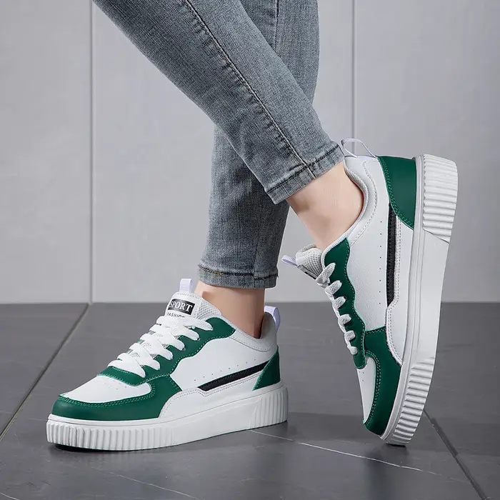 Baskets blanches décontractées et polyvalentes pour hommes, respirantes, tendance, pour adolescents,