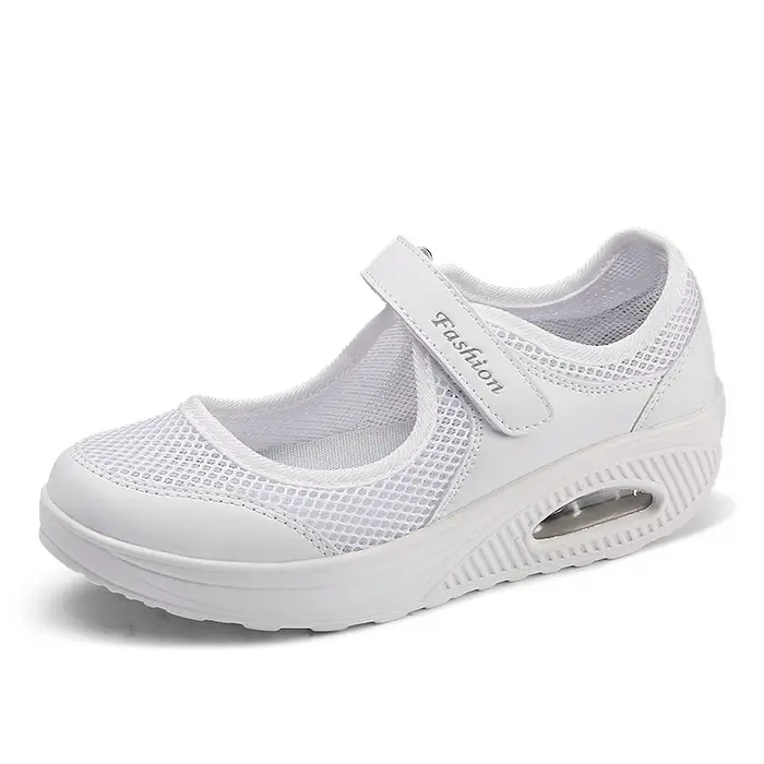 Chaussures de marche pour femmes, baskets en maille respirante avec semelle vulcanisée, parfaites po