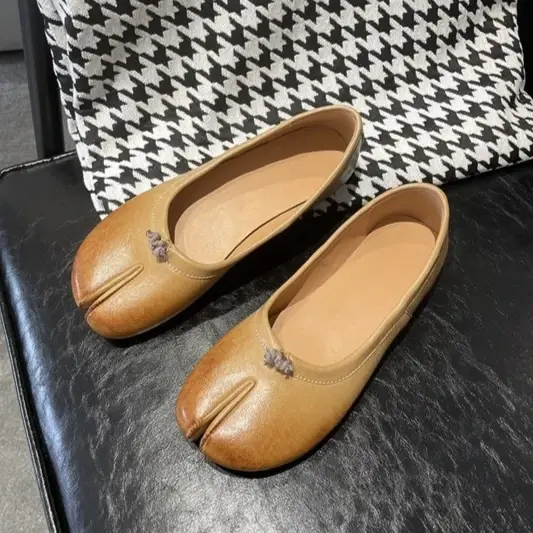 Chaussures rétro Mary Jane pour femmes, chaussures décontractées de luxe en cuir véritable pour femm
